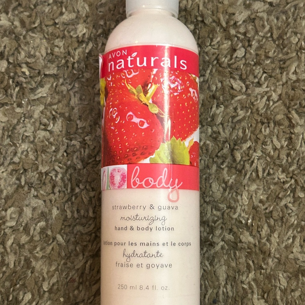Avon Naturals Body Strawberry and Guava Moisturizing Hand and Body Lotion